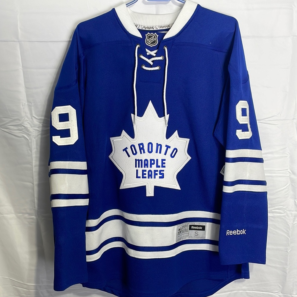 Reebok Blue and White Hockey Jersey